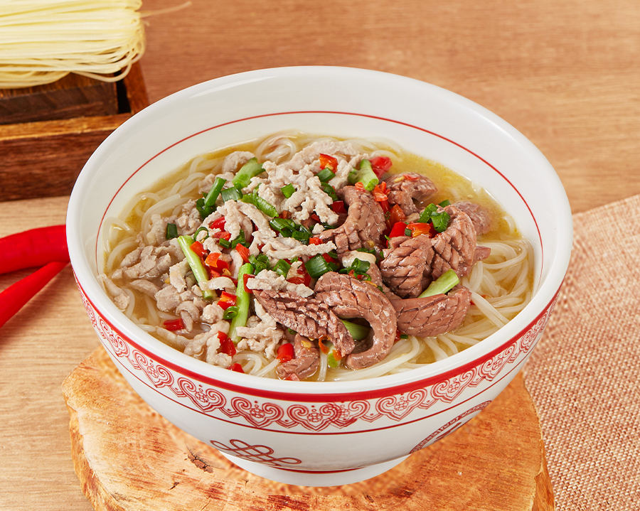 腰花瘦肉双拼银丝粉