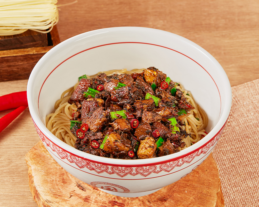 梅菜烧肉干拌粉